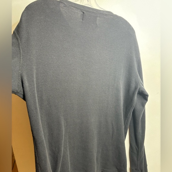 Hockey Waffle Knit Top Men’s (Eyes Without A Face) Size Large Dark Grey Shirt - Picture 7 of 7